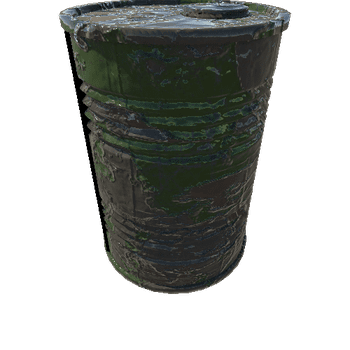 Rusted barrel _green